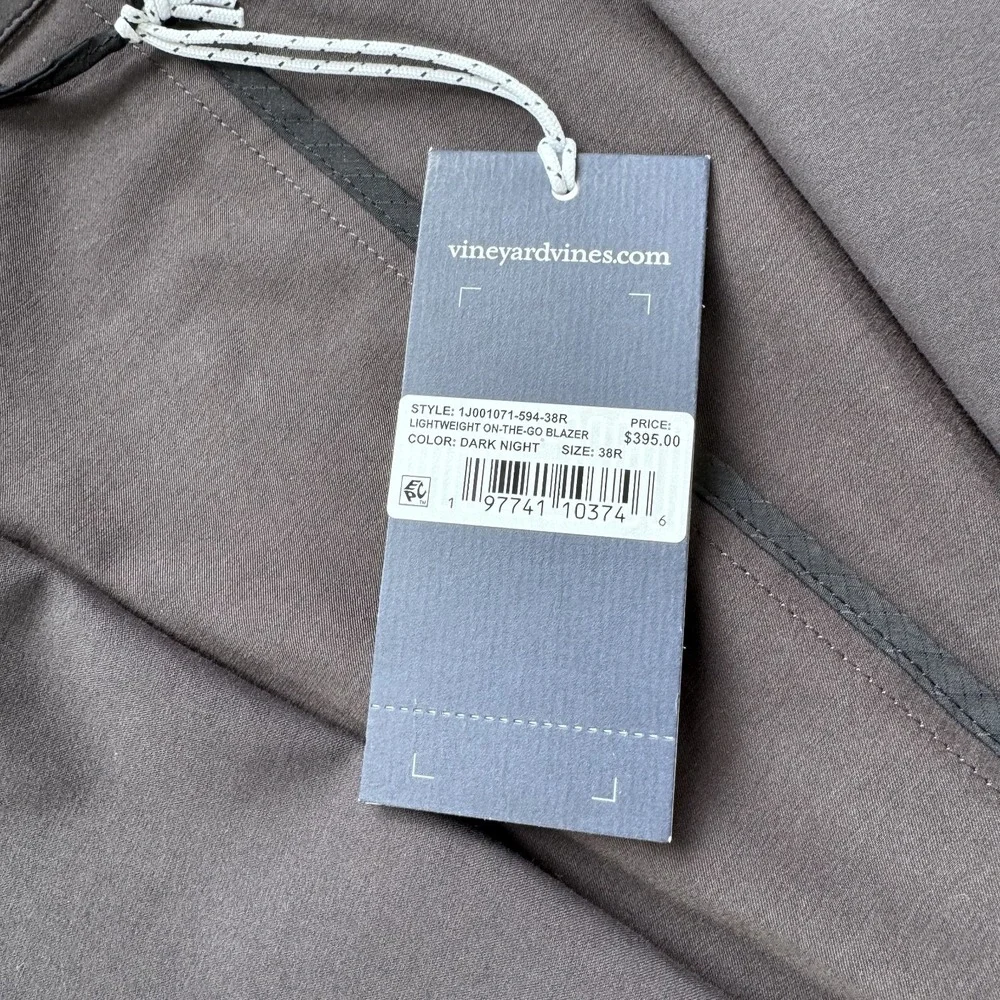 VINEYARD VINES Lightweight On The Go Blazer Mens 38R Dark Night Gray